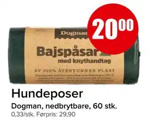 Spar Hundeposer tilbud