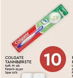 Coop Mega COLGATE TANNBØRSTE tilbud