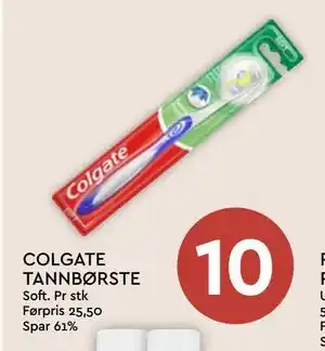 Coop Mega COLGATE TANNBØRSTE tilbud