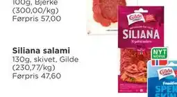 Meny Siliana salami tilbud