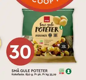 Coop Mega SMÅ GULE POTETER tilbud