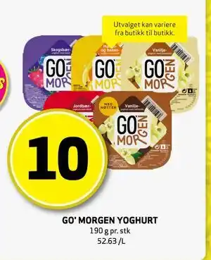 Bunnpris GO'MORGEN YOGHURT tilbud