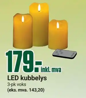 Europris LED kubbelys tilbud