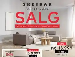 Skeidar Enjoy modulsofa tilbud