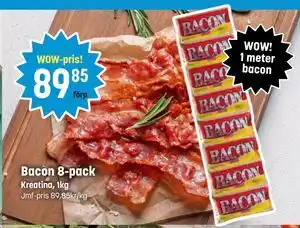 Eurocash Bacon 8-pack tilbud