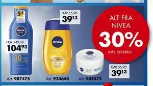 Sparkjøp ALT FRA NIVEA tilbud