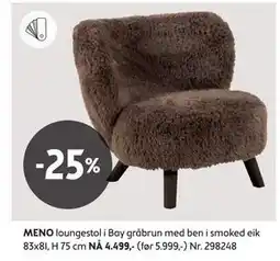 Bohus MENO loungestol tilbud