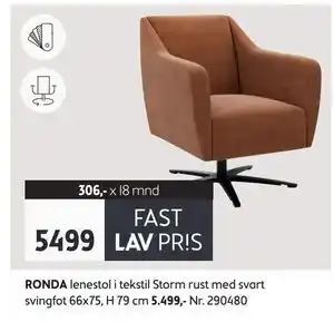 Bohus RONDA lenestol tilbud