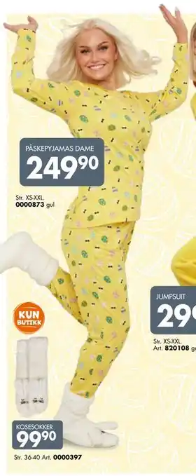 Sparkjøp PÅSKEPYJAMAS DAME tilbud