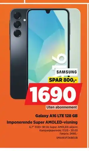 POWER Galaxy A16 LTE 128 GB tilbud