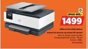 POWER OfficeJet Pro 8125e skriver tilbud