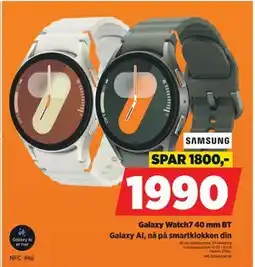 POWER Galaxy Watch7 40 mm BT tilbud