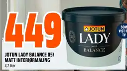 Coop Obs JOTUN LADY BALANCE 05/ MATT INTERIØRMALING 2,7 liter tilbud