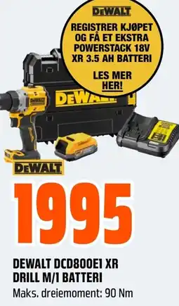 Coop Obs Dewalt dcd800e1 xr tilbud