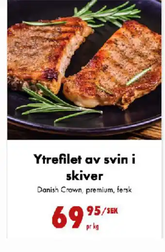 Nordby Supermarket Ytrefilet av svin i skiver tilbud