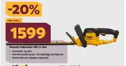 Megaflis Dewalt hekksaks 18V Li-Ion tilbud