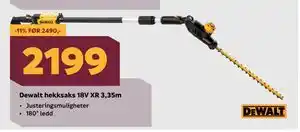 Megaflis Dewalt hekksaks 18V XR 3,35m tilbud