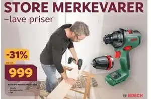 Megaflis Bosch drill Advancedrill 18V Solo tilbud