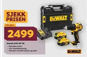 Megaflis Dewalt drill 18V XR tilbud