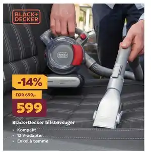 Megaflis Black+Decker bilstøvsuger tilbud