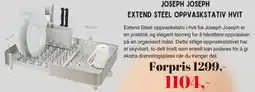 Kitch'n Joseph joseph extend steel oppvaskstativ hvit tilbud