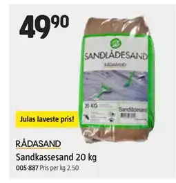 Jula Sandkassesand 20 kg tilbud