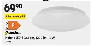 Jula Plafond LED Ø23,5 cm, 1200 lm, 12 W tilbud