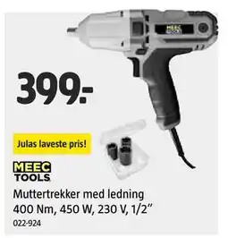 Jula Muttertrekker med ledning 400 Nm, 450 W, 230 V, 1/2” tilbud