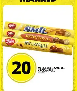 Bunnpris MELKERULL, SMIL OG KROKANRULL tilbud
