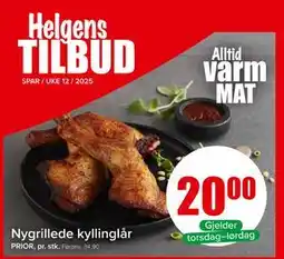 Spar Nygrillede kyllinglår tilbud