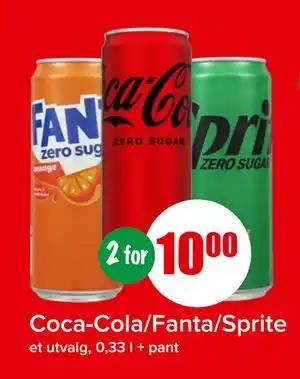 Spar Coca-Cola/Fanta/Sprite tilbud