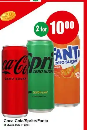 Spar Coca-Cola/Sprite/Fanta tilbud