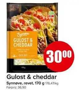 Spar Gulost & cheddar tilbud