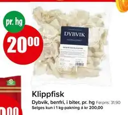 Spar Klippfisk tilbud