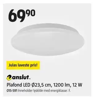 Jula Plafond LED Ø23,5 cm, 1200 lm, 12 W tilbud