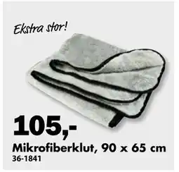 Biltema Mikrofiberklut, 90 x 65 cm tilbud