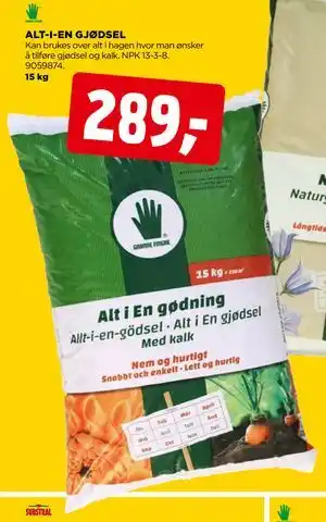 jem & fix ALT-I-EN GJØDSEL tilbud