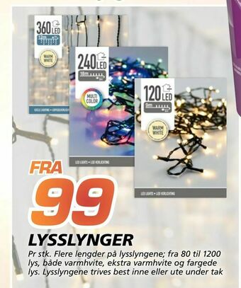 Coop Byggmix Lysslynger tilbud