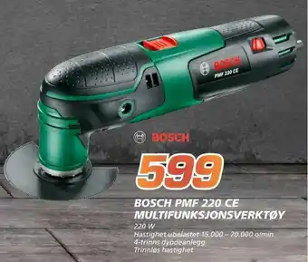 Coop Byggmix Bosch pmf 220 ce multifunksjonsverktøy tilbud