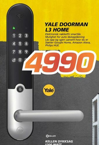 Coop Byggmix Yale doorman l3 home tilbud