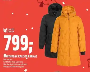 Coop Obs Northpeak kalista parkas tilbud