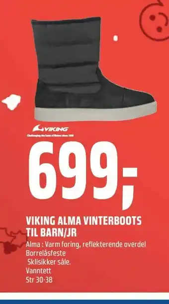Coop Obs Viking alma vinterboots til barn/jr tilbud