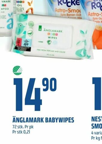 Coop Obs Änglamark babywipes tilbud