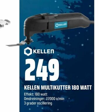 Obs Bygg Kellen multikutter 180 watt tilbud