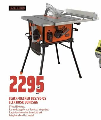 Obs Bygg Black+decker bes720-qs elektrisk bordsag tilbud