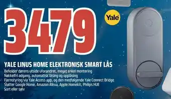 Obs Bygg Yale linus home elektronisk smart lås tilbud