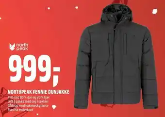 Coop Obs Northpeak fennie dunjakke tilbud