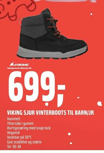 Coop Obs Viking sjur vinterboots til barn/jr tilbud