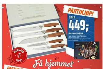 Coop Obs Spiis knivsett 5 deler tilbud