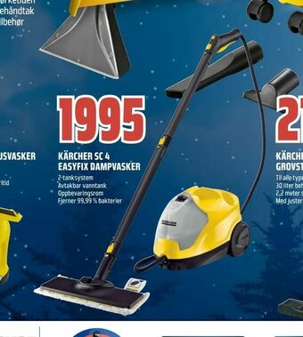 Obs Bygg Kärcher sc 4 easyfix dampvasker tilbud